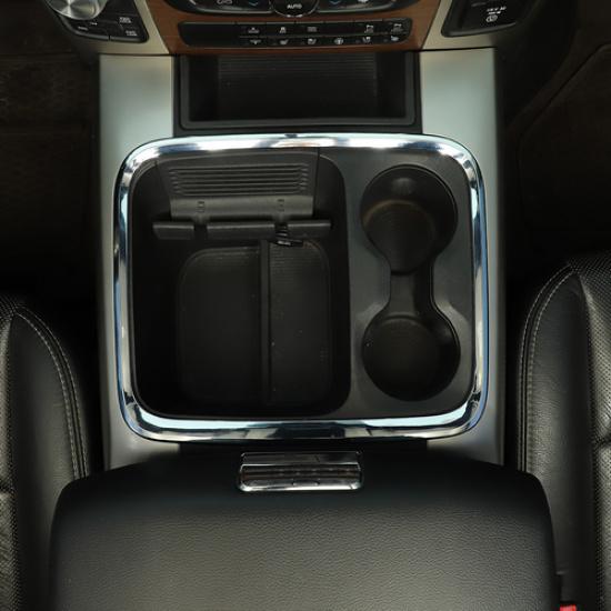 Zentrales Aufbewahrungsbox Dekorationsrahmen Abdeckung Zierleiste Für Dodge RAM 1500 2015-2017 Chrom