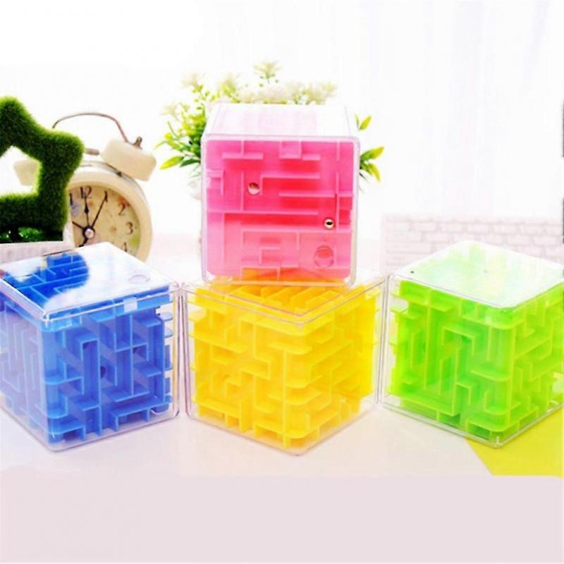 3D Maze Cube Labyrinth Rolling Twist Toy for Intellectual Challenge Puzzle Game