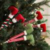 Christmas Plush Toy Legs Doll Xmas Tree Decorations Pendants Holiday Home Hanging Ornaments New Year Decoration