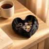 Smooth Edge Jewelry Holder 3D Printed Heart Shaped Tray, Wing Girlish Dressing Table Organizer Organizer, Vanity for Rings Earrings Necklaces