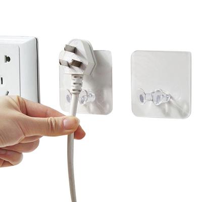 3pc Wand Lagerung Haken Power Steckdose Halter Wand Kleber Aufhänger Hause Büro
