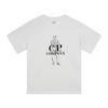C.P.COMPANY Round-neck Casual Printed Loose Short-sleeved Shirt White 219