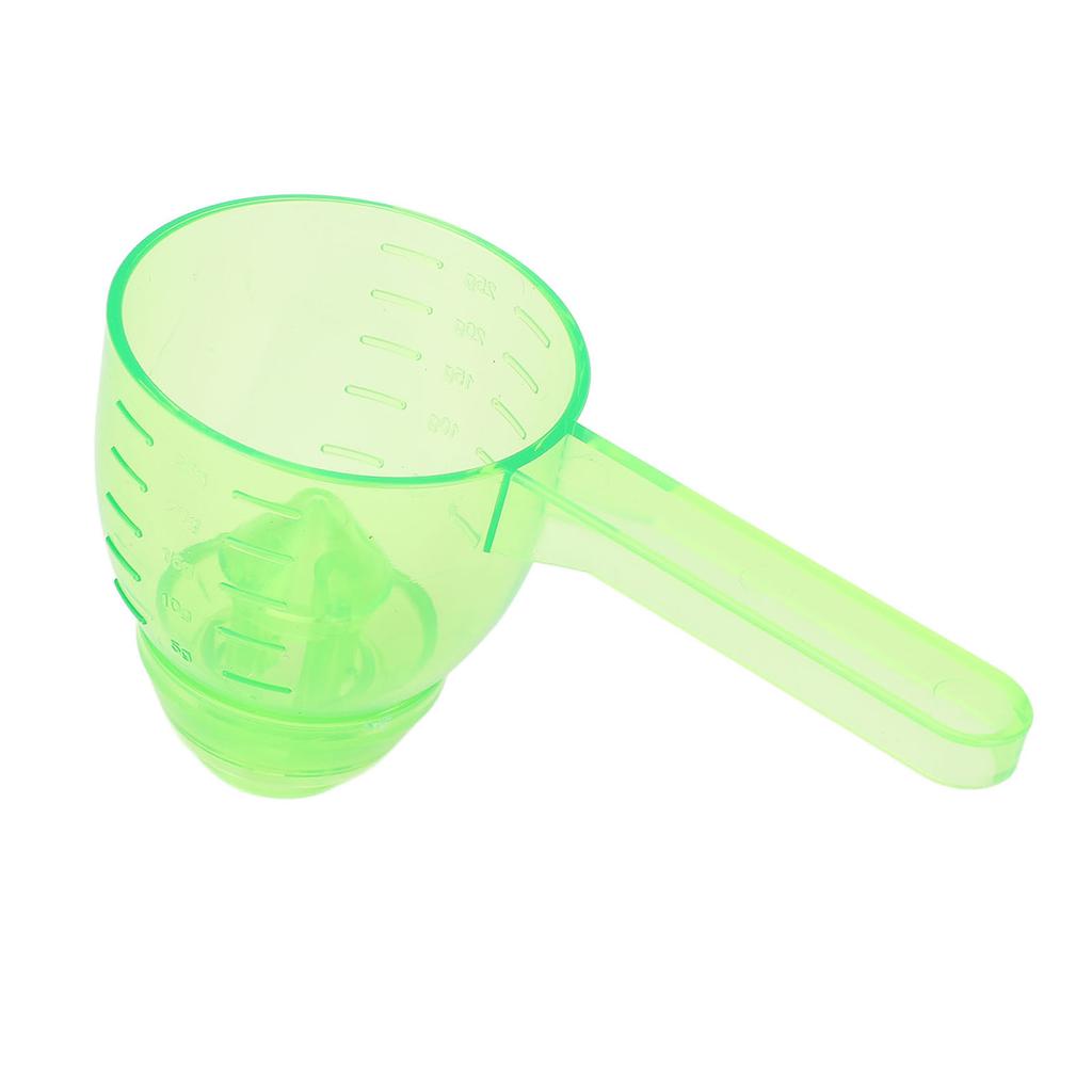Messlöffel Trichter mit Skala Auslaufsicherer ABS Pulver Messlöffel für Küchenwerkzeug Grün