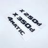Glossy Black Letters X250d X350d 4Matic Etition 1 Emblem for Mercedes Benz X Car Fender Badge Trunk Nameplate Logo Sticker