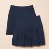 Amazon Essentials 2-Piece Pleated Skirt with Inner Pants, Girls' Navy, Sizes 130-135