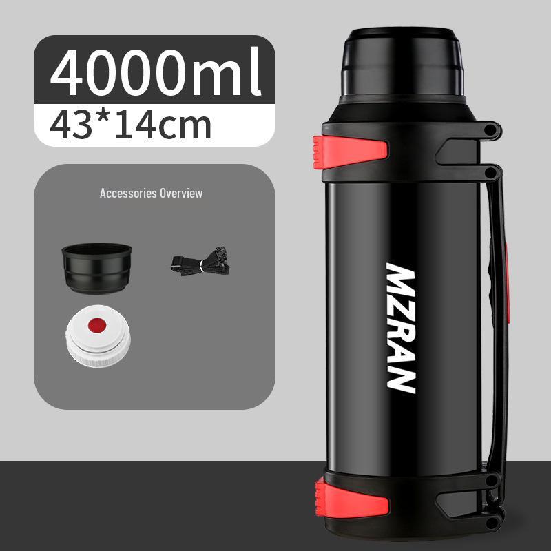 4L Stainless Steel Travel Thermos Mug for Men - Large Capacity Car Kettle Flask