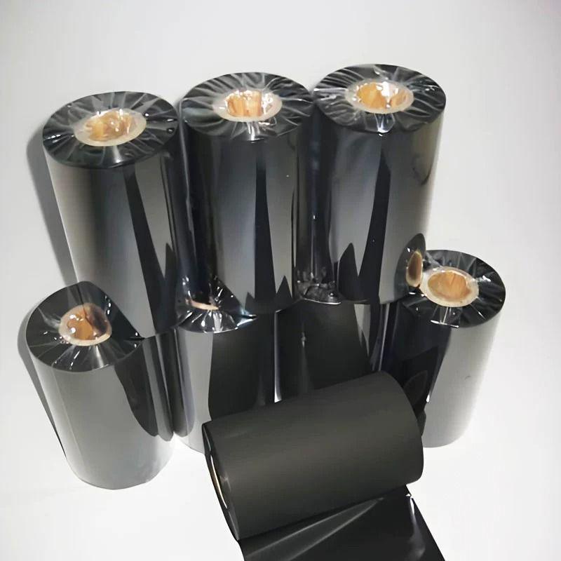 Verbessertes Wachs-basiertes Thermotransferband 110mm×300m für Kupferdrucketikettendruck, 110mm×70m Doppelachskarbon