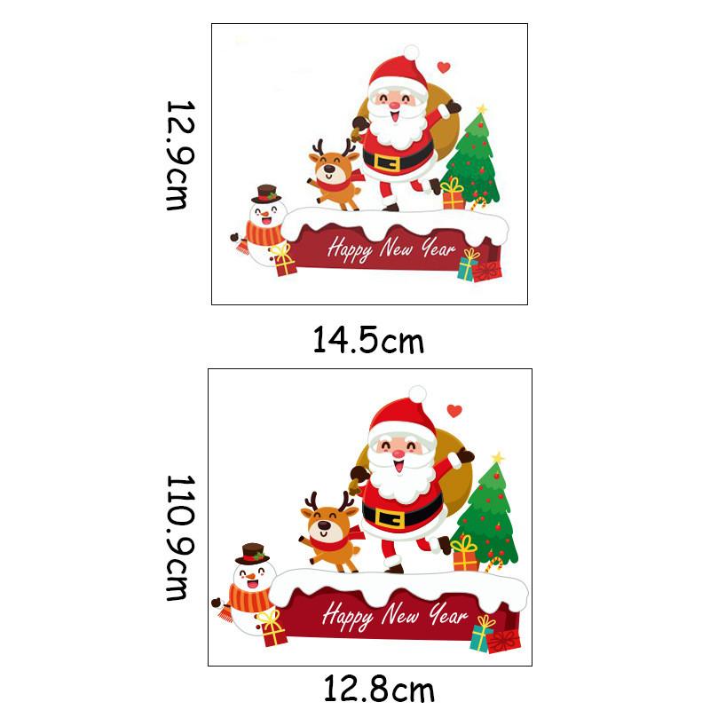 1PCS New Year Christmas Wall Stickers Holiday Switch Stickers Xmas Wall Switch Decorative Removable Wall Stickers Decoration
