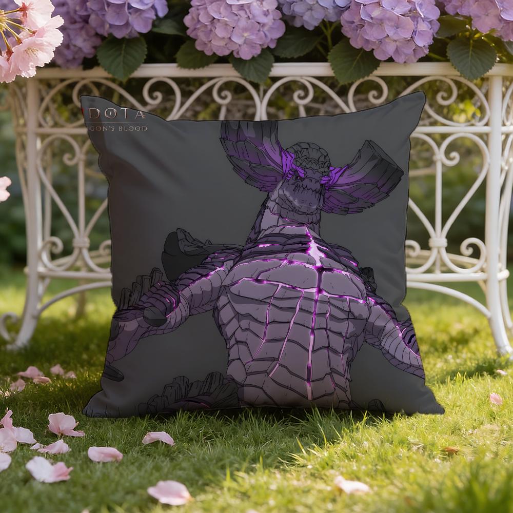 D-Dota D-Dragon's Anim B-Blood Cushion Cover Home & Car Dual-Scene Pillow Cover: Reversible for Premium Comfort