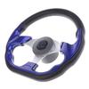 3 Spoke Marine Boat Steering Wheel with Center Cap Fits 3/4' 19mm Tapered Shaft 320/340mm Steering Wheel for Boat Vessels Yacht
