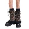 Womens Furry Party Costume Warm Faux Furs Fuzzy Long Boot Shoes Cuffs Cover Leg Warmers/Boot Sleeves/Boot Covers