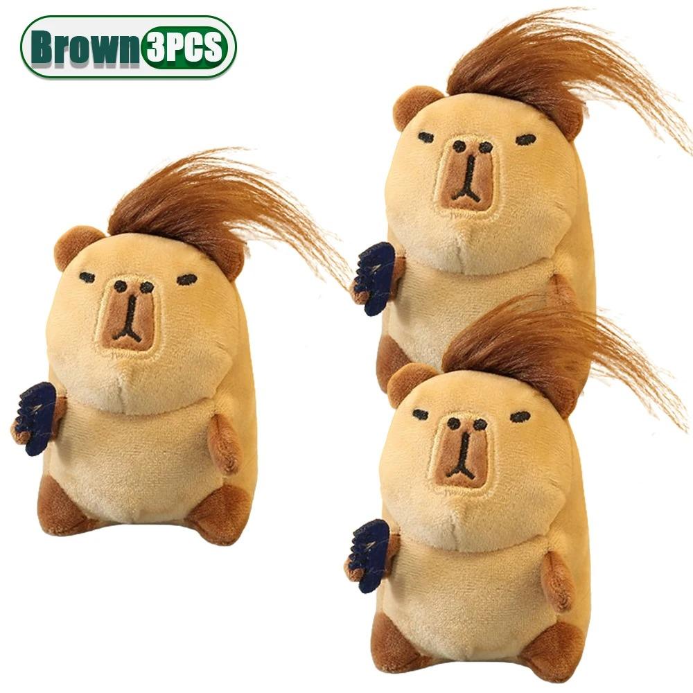 1-20PCS Kawaii Keychain Plush Pendant Explosive Kapybara Plush Pendant Keychain Toys Bag Pendant Doll Car Decoration Doll