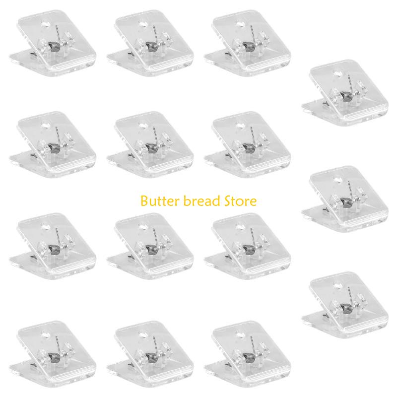W89C Acrylic Square Clips Compact Design Secure Grip Photo Display Home Office Essential Suitable for Files Cards Stationery