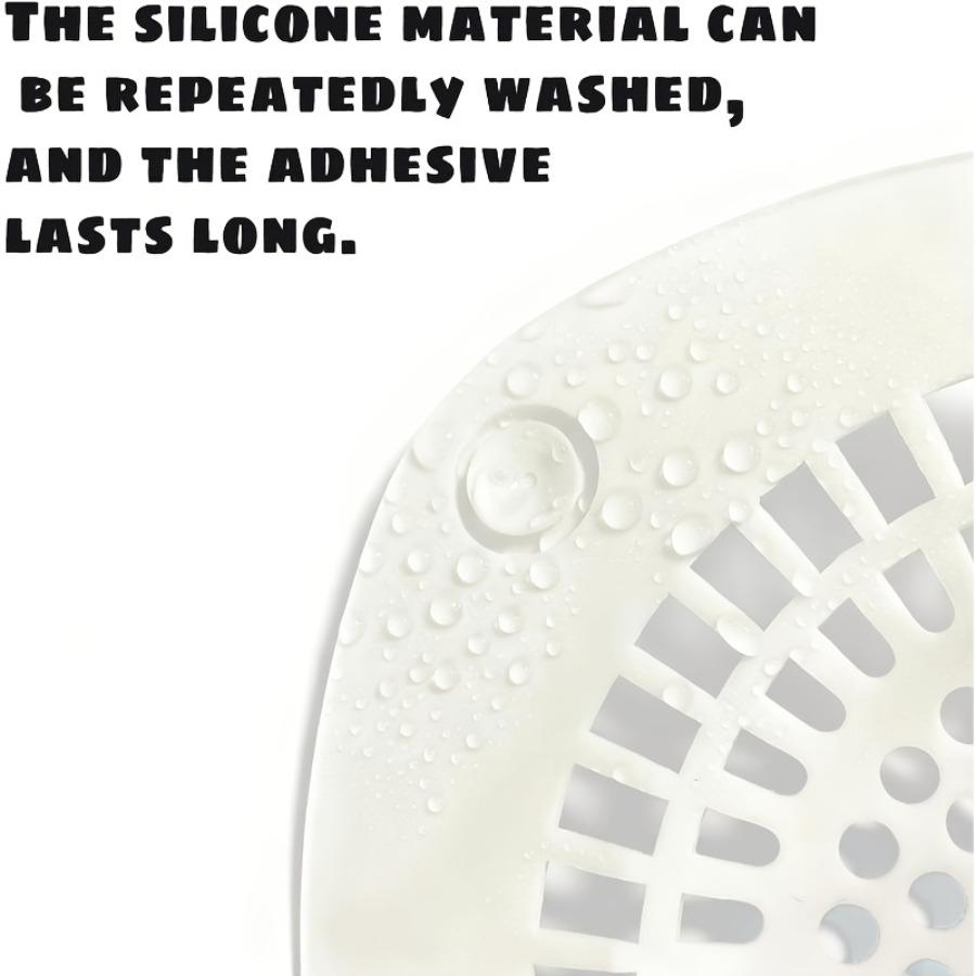 Hair Catcher Shower Drain Cover (Suction Cup Installation) Clog-Proof Sink Filter