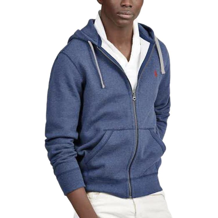 Polo Ralph Lauren Pony Embroidered Zip-Up Hoodie Long Sleeve Men hoodies 710625887-038