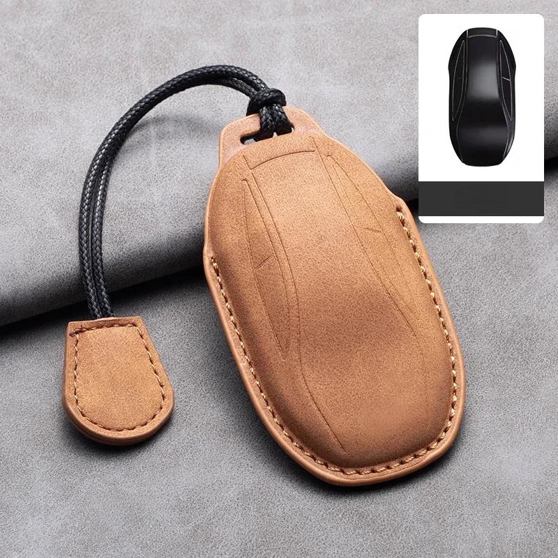 

Suede Leather Car Key Case Cover For Im L7 Ls6 Ls7 Auto Smart Remote Key Protection Shell Decorative Accessories
