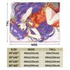 Ranma 1/2 Japanese Anime Shampoo Blanket Flannel Spring Autumn  Multi-function Warm Throw Blanket for Bedding Travel Bedspreads
