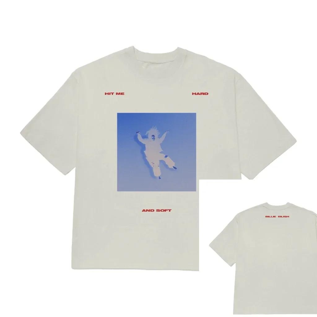 2025 Billie Eilish Konsert Vintage Dame T-skjorte Sommermote Fans Gave Klær Bomull Herre T-skjorte Ny Tee T-skjorte Dame Topp