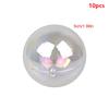 10Pcs Colorful Ball Cake Topper Transparent Balloon Cupcake Diy Decoration For Birthday Party Wedding