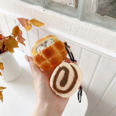 For AirPods 4 Case Cover 3D Pineapple Bread Cartoon Earphone Case for Airpods Pro Cover Silicone Cover for Airpods 3 2 1 Pro