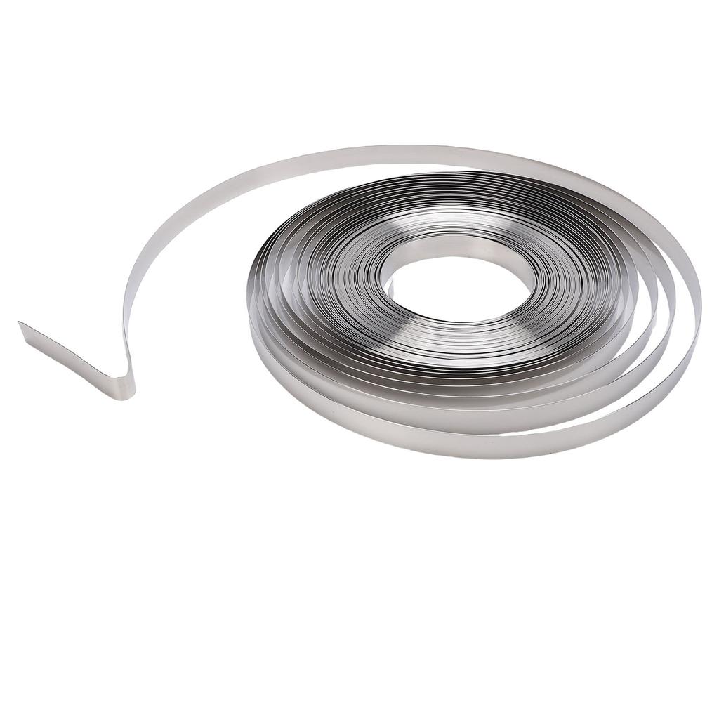 Stainless Steel Tape Strapping Strap Tools for Strapping, 3Celsius4 Inch x 100 Feet Stainless Steel Adhesive Tape with Ratchet Tensioner Knife and