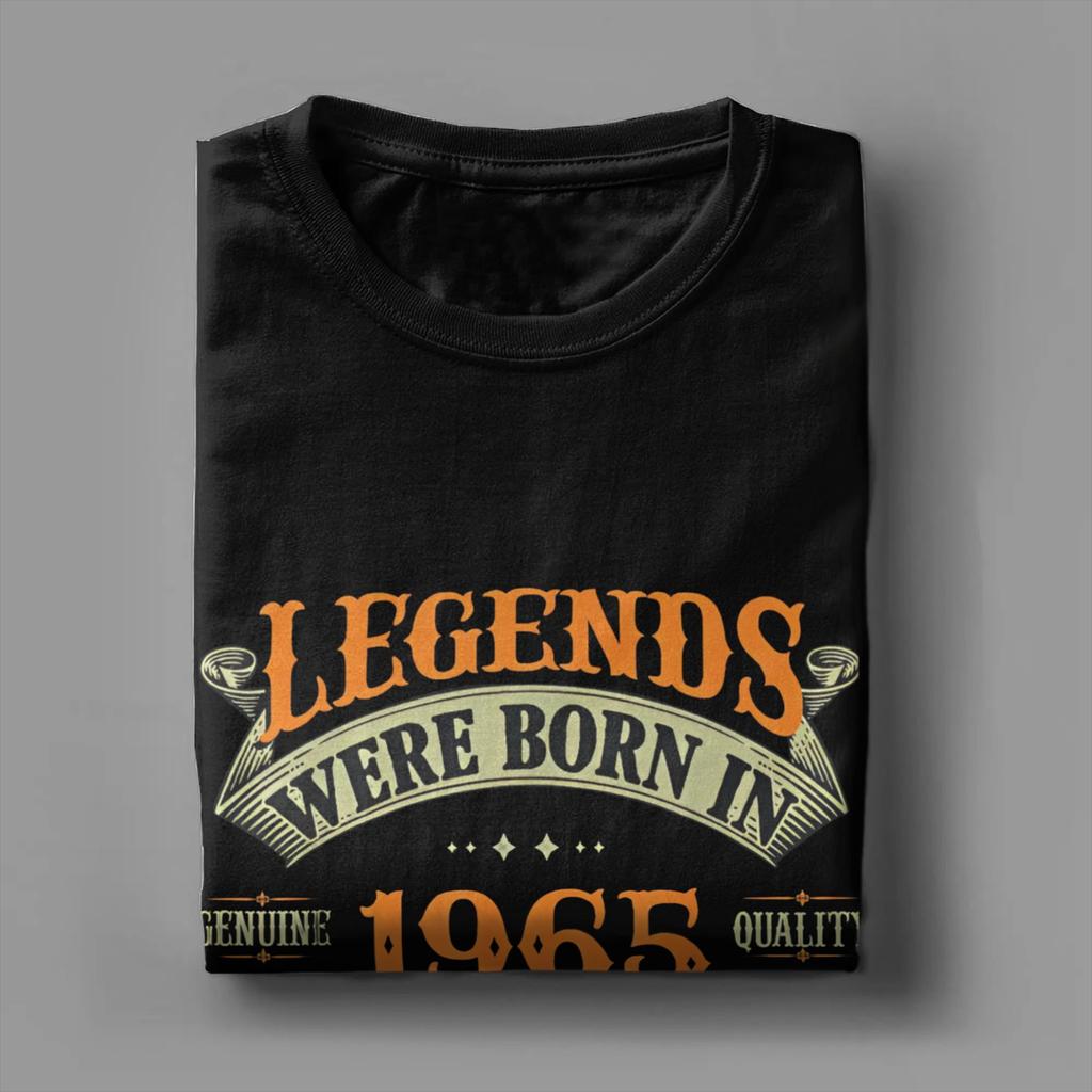 Herre T-skjorte Vintage 1965 Retro Nyhet 100% Bomull T-skjorte Kort Ermet T-skjorter Rund Hals Topper Trykket