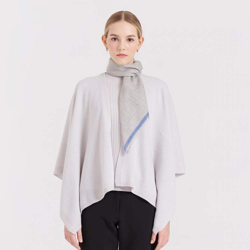 

Dal Cashmere Cape Light Gray Single option