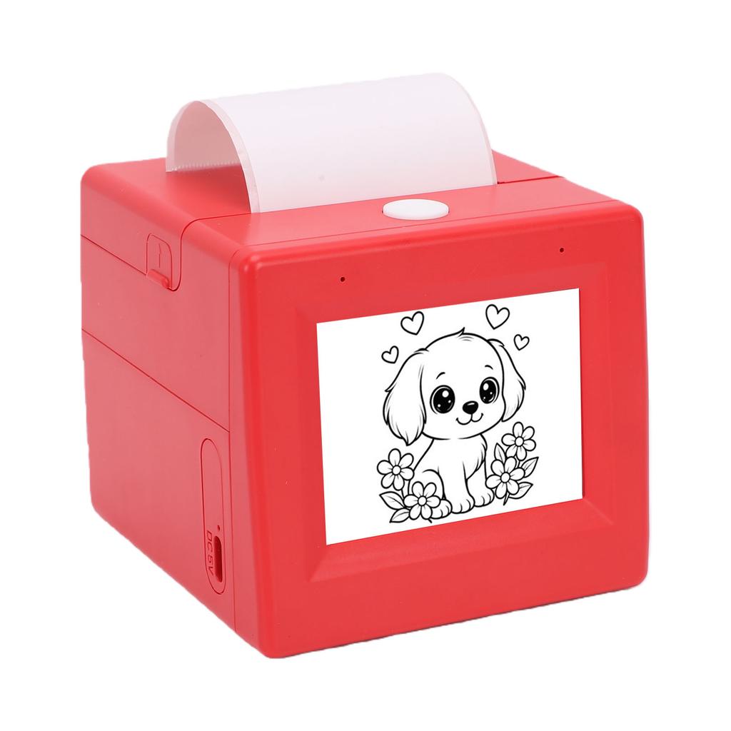 Cutie imprimantă vocală AI inteligentă cu afișaj de 2,8 inci, maker de stickere portabil fără cerneală, mini imprimantă termică pentru acasă, școală