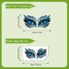 Glow-In-The-Dark Toilet Stickers Ice Blue Dragon Eye Design Wall Decal Self-Adhesive Removable Pvc Bathroom Decor Luminous