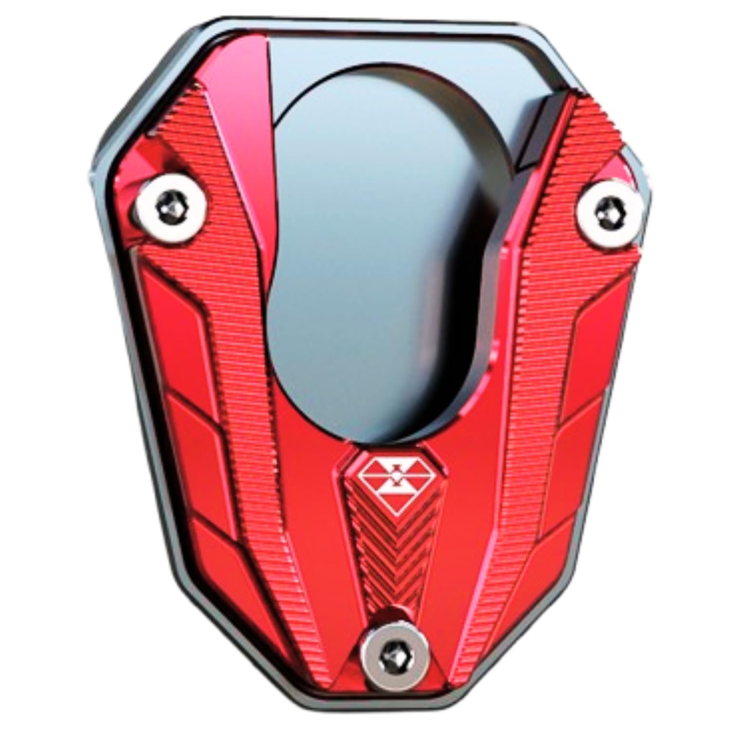 Пластина для боковой подножки KeiSquare для Kawasaki NINJA, Алюминиевая пластина для боковой подножки, Пластина для боковой подножки с защитой от опрокидывания (Чистый красный)