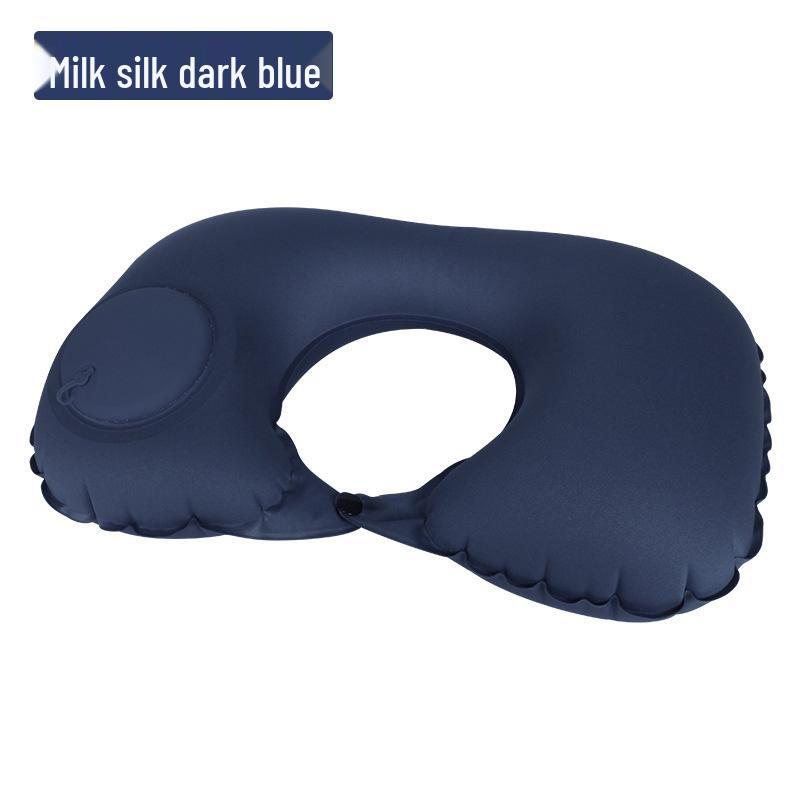 Inflatable U-Shaped Travel Pillow Set: Portable Neck Support for Airplane Journeys