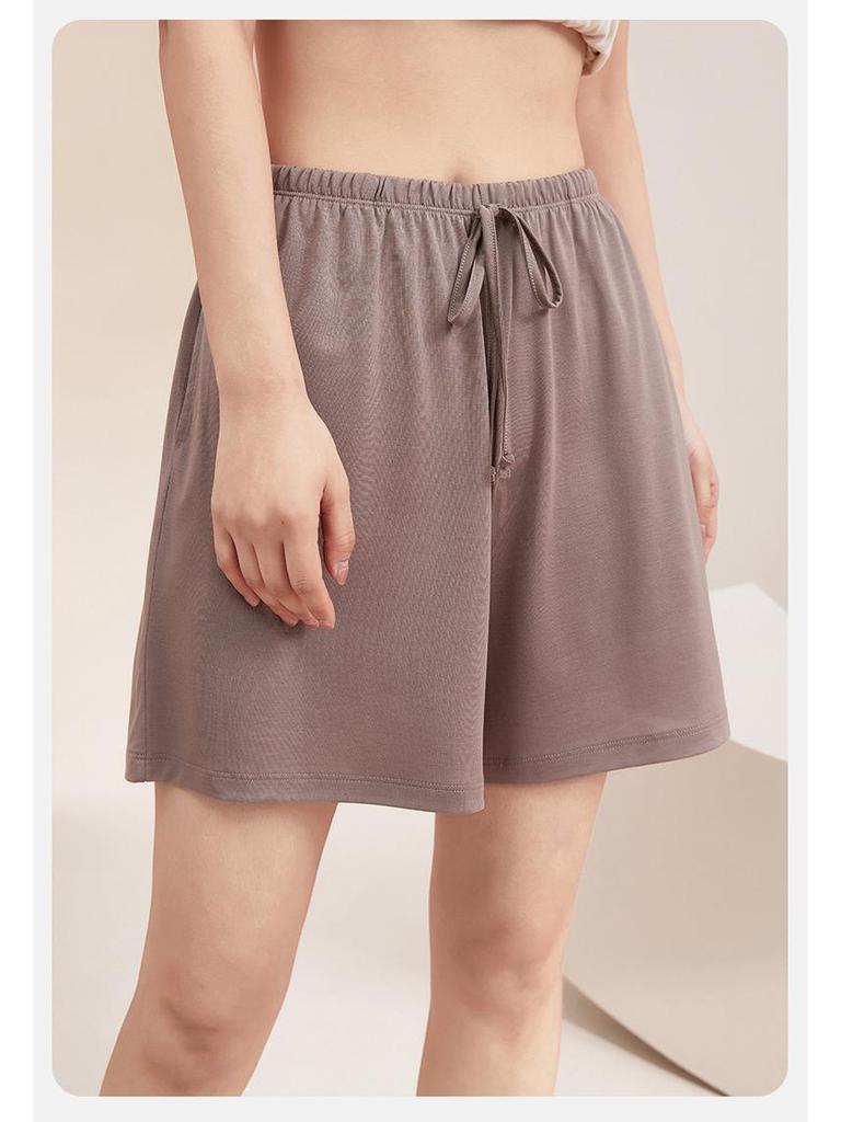 Summer Women's Ice Silk Modal Pajama Shorts - Versatile for Outdoors and Lounging