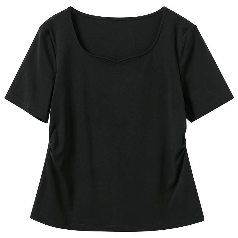 Women's Plus Size Square Neck Cotton T-shirt