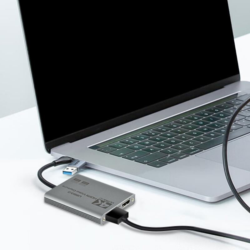 USB 3.0 to HDTV Video Capture Card 4K Video Recording Device Transfer Record Grabbers for Recording Live Streaming