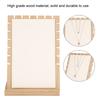 Wood Necklace Bracelet Pendant Jewelry Organizer Display Holder Stand Rack(White)