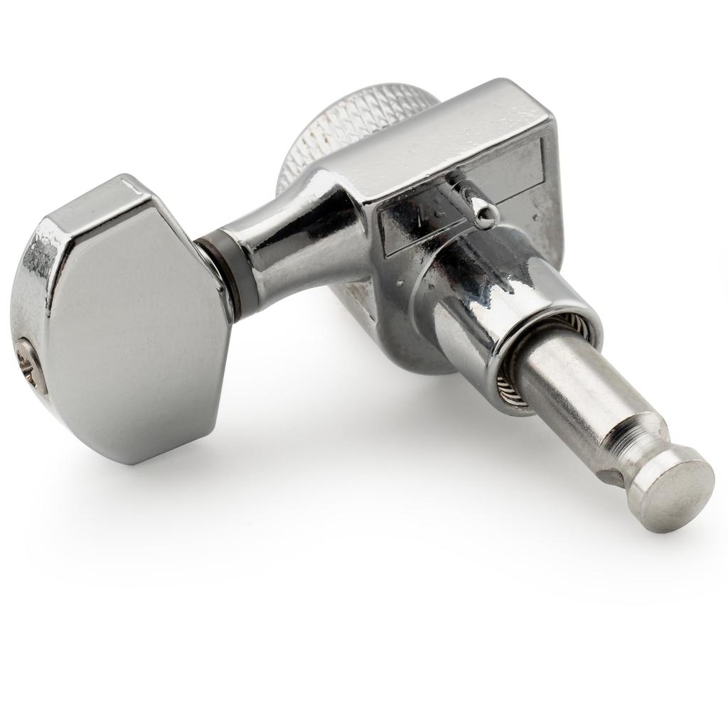 Musiclily Pro 6-Piece Single-Pin Locking Tuners, Square, for SQ Strat/Telecaster Electric Guitars, Chrome
