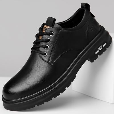 Popular 2025 Spring and Autumn New Handmade Online Men's Casual Leather Shoes Men's Retro Tooling Lace-up Trendy Leather Shoes
