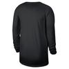 Nike X NBA Houston Rockets 2024/25 Player Edition Letter Print Crew Neck Long Sleeve Basketball Shirt Men tops Black HF1450-010