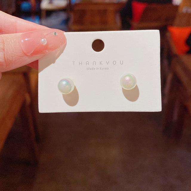 S925 Silver Needle Pearl Stud Earrings for Women