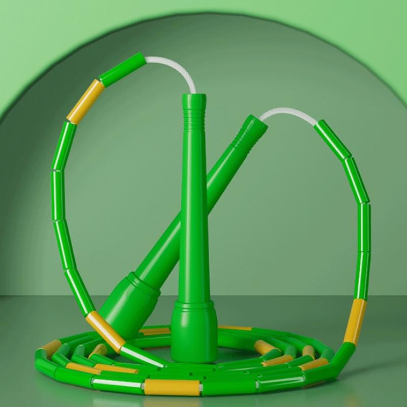 Smooth And Hard Bamboo Jump Rope Pattern, Adult And Children'S Fitness Pattern, Bead Joint Rope, Beginner Jump Rope