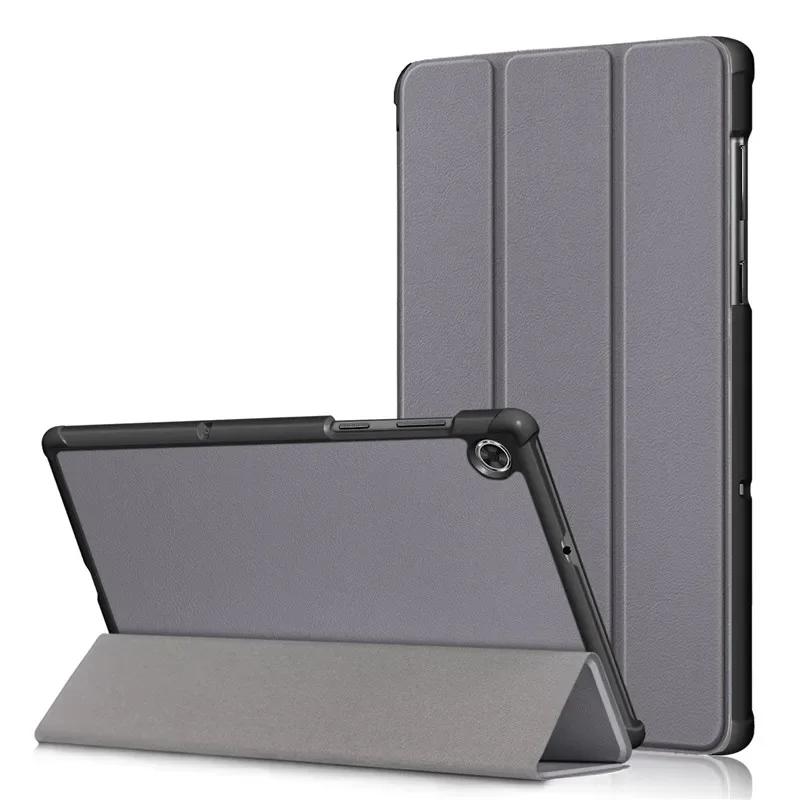 Para lenovo tab m10 hd gen 2 TB-X306F x306x caso couro do plutônio à prova de choque escudo magnético inteligente tab m10 2nd geração tablet capa TB-X306F cinza