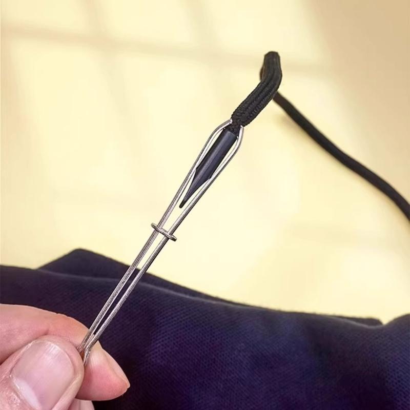 Drawstring Threaders Tweezers Rope Threader Clip Elastic Band Threader Tool Sewing Threading Tool For Sweatpants Hoodies