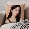 Fashion and elegant Chinese actress YYang Zi Cushion Cover Pillowcase Antidustmite Invisible Zipper Short Plush Sofa Cushion