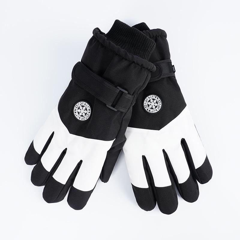 Men's Windproof Winter Ski Gloves: Warm, Thickened, Water-Repellent, Ideal for Cycling and Outdoor Use