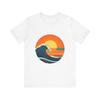 Retro Ocean Wave T-Shirt, Vintage Surf Sunset Tee, Beach Lover Coastal Nature Gift
