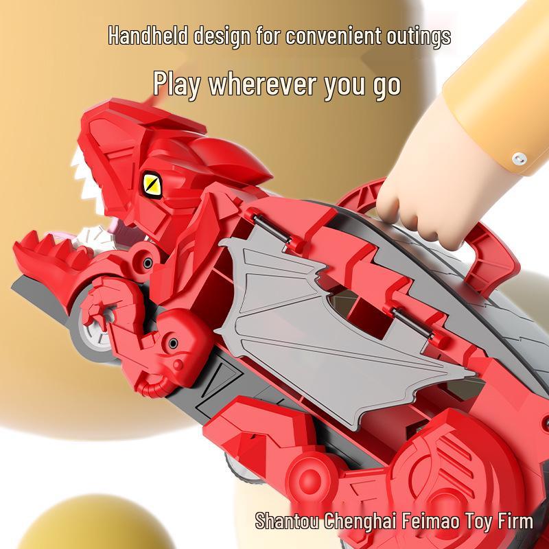 Children's Transforming T-Rex Inertial Car Toy for 3-Year-Olds