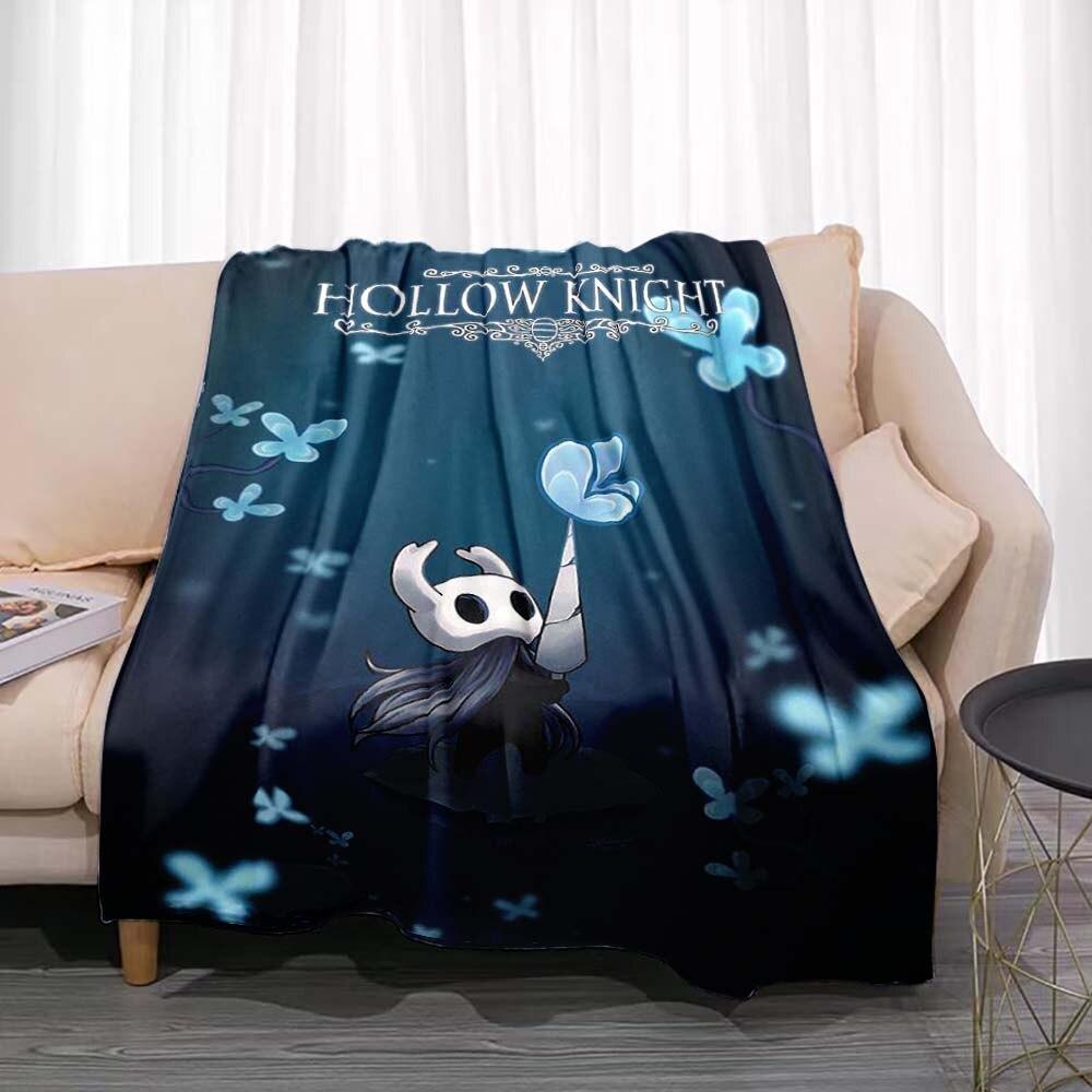 Hollow Knight deka Herní flanel Novinka Hřejivý flanel z mikrovlákna Odolný pro děti i dospělé Cestovní přehoz na pohovku