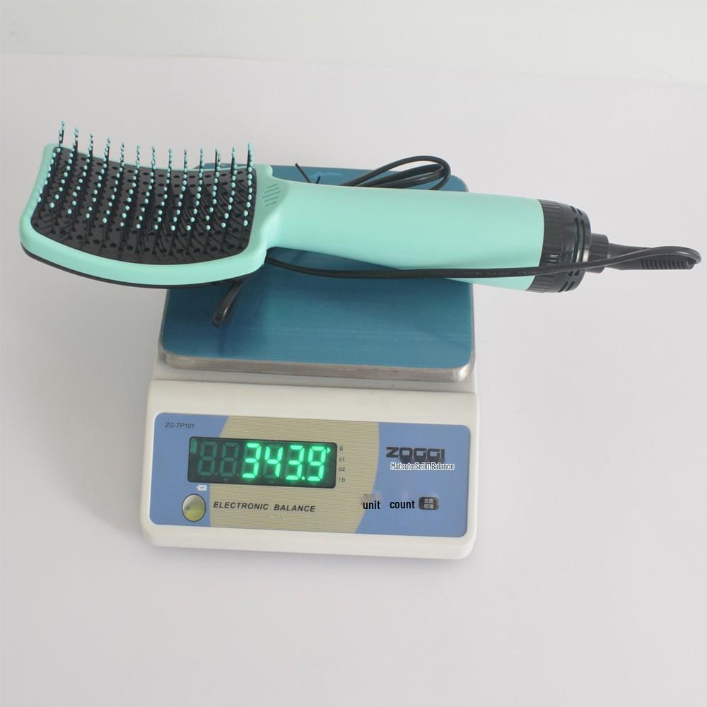 3-in-1 Ionic Blow-Drying Comb: Large Wave Hot Air, Dual-use for Dry/Wet, Straight/Curly Hair, Quick Styling.