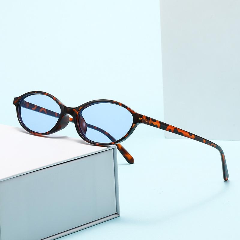 

New Small Frame Oval Women S Sunglasses Summer Outdoor Photography Sun Shading Eyeglasses Retro Designer Shades Uv400 Eyeglass 1PC