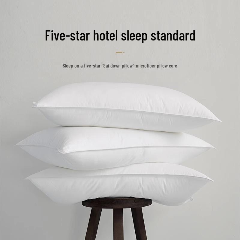 Luxury Buckwheat Neck Support Pillow - Eco-Friendly, All-Cotton Feather Velvet for Hotel & B&B
